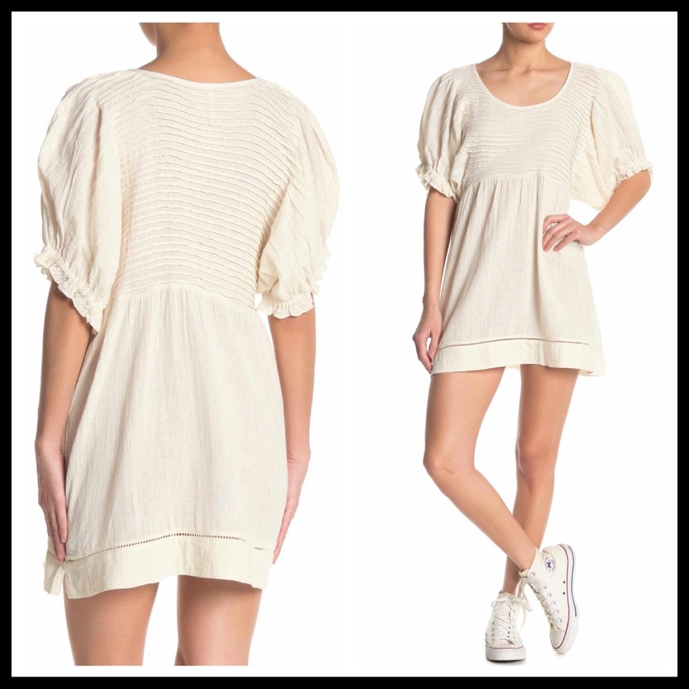 FREE PEOPLE BOHO TUNIC SUMMER MINI DRESS A2C - Picture 6 of 15